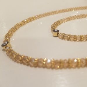 Evileye necklace and bracelet set